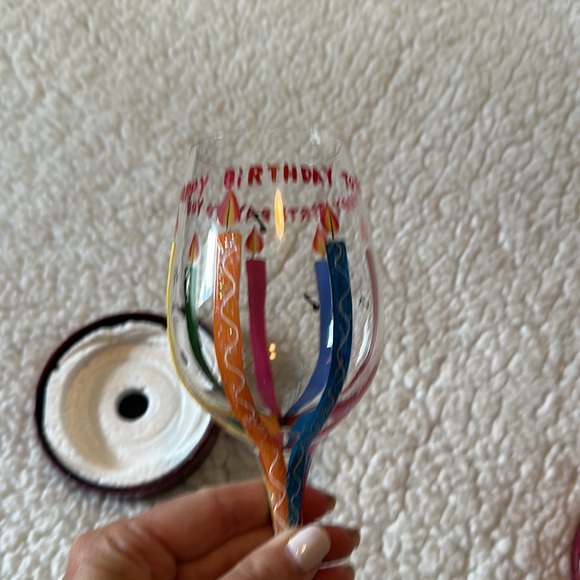 Lolita hand painted wine glass in “Happy Birthday” design, original packaging - Picture 7 of 8
